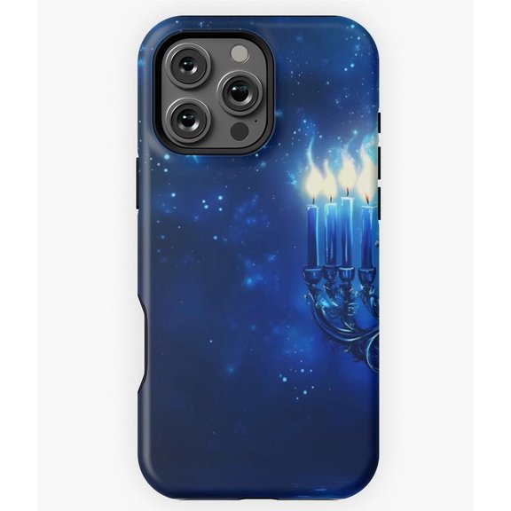 Hanukkah Menorah Festival Glow Phone Case for iPhone 16 15 14 13 12 11 Pro Max