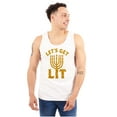 thumbnail image 1 of Hanukkah Menorah Let's Get Lit Tank Top T Shirts Men Women Brisco Brands X, 1 of 5