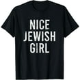 thumbnail image 1 of Hanukkah Nice Jewish Girl Chanukah Festival Jewish Gift T-Shirt, 1 of 4