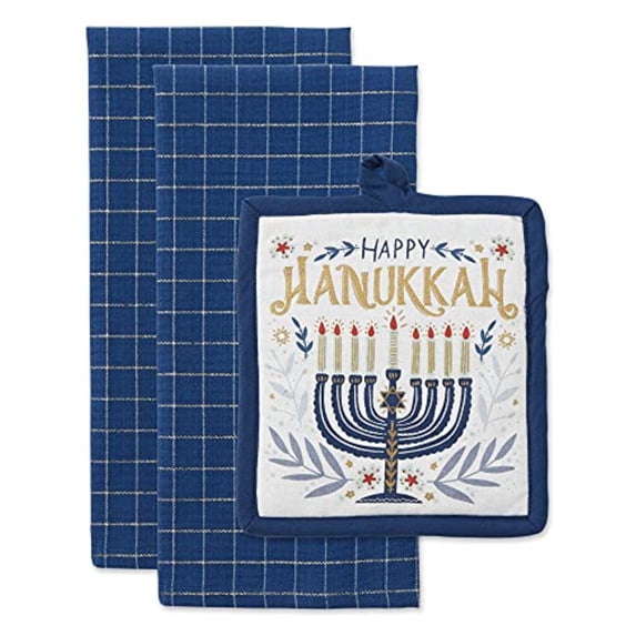 DII Hanukkah Potholder Gift (Set Of 3)