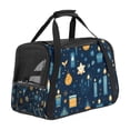 thumbnail image 1 of Hanukkah Premium Fabric Pet Bag - Durable 900D Oxford Cloth - Cozy Sherpa Base - Ideal for Cats - Adjustable Nylon Webbing Straps - 17x10x11.8in/43x26x30cm Size, 1 of 7