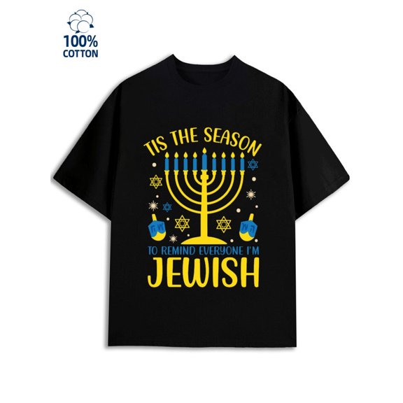Hanukkah Pride for men Hanukkah 180G 100% Cotton black Joyful Hopeful Classic Unisex Shirt Graphic tshirts Basic Unisex Shirt Crewneck tshirts Funny Unisex Shirt Graphic tshirts