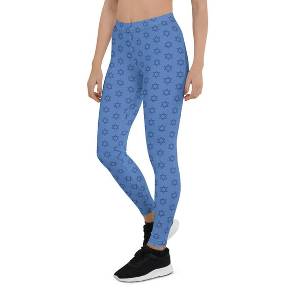 Hanukkah Print Leggings Size: XS for Women | FIERCEPULSE