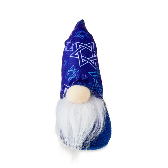 Hanukkah Star of David Gnome Decoration, Blue, 7 inch, by Way to Celebrate