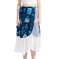 thumbnail image 1 of Hanukkah Stylish Chiffon Beach Skirt with Polyester Straps for Women - for the Beach, 1 of 6