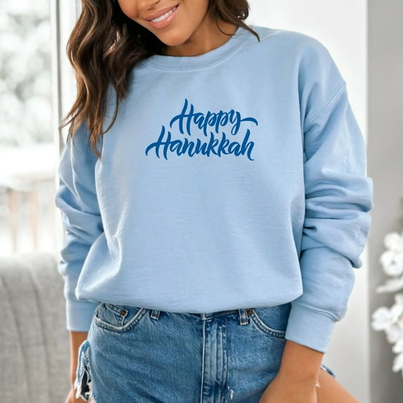 Hanukkah Sweatshirt, Happy Hanukkah