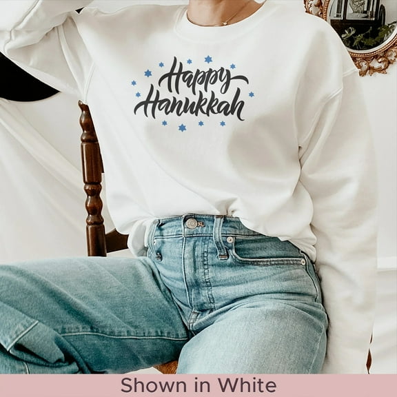 Hanukkah Sweatshirt, Happy Hanukkah