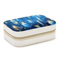 thumbnail image 1 of Hanukkah Velvet Portable Necklace Holder with Removable Compartment - Earring Organizer and Bracelet Holder Gift, 1 of 7