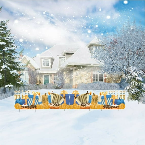 Hanukkah Yard Decorations Set, Chanukah Outdoor Decorations, 19705