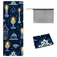 thumbnail image 1 of Hanukkah Yoga Mat Towel with Storage Bag, 72.8"x26.8" - Suitable for Yoga, Pilates, Fitness, Gym Towels, Yoga Towel, 1 of 6