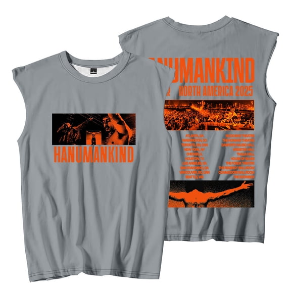 Hanumankind OTW Tour 2025 Merch Sleeveless T-Shirts Women Men Fashion Tank Tops Tee