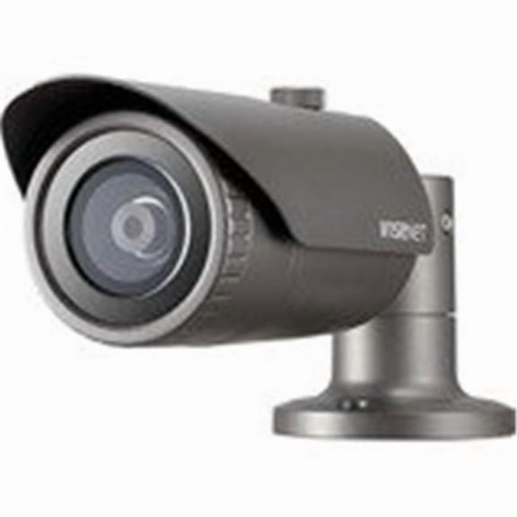 Hanwha QNO-8010R 65 ft. Wisenet Q Network 5MP at 30fps 2.8 mm Fixed Focal Lens Outdoor Vandal Bullet Camera with Wisestream II 120dB WDR IR LEDs