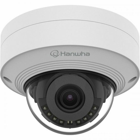 Hanwha QNV-C8011R 5 Megapixel Network Camera - Color - Dome - White - 65.62 ft Infrared Night Vision - H.265, H.265M, H.265H, H.264, H.264M, H.264H, MJPEG - 2592 x 1944 - 3 mm Fixed Lens - 30 fps -...