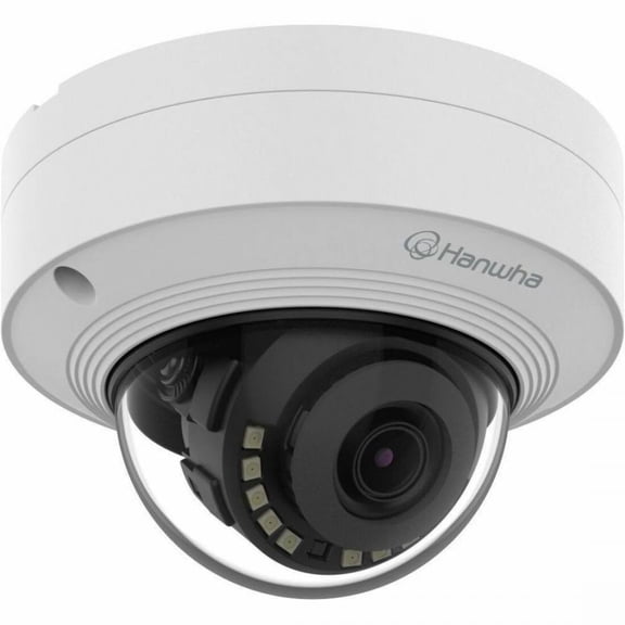Hanwha QNV-C9011R 8 Megapixel 4K Network Camera - Color - Dome - White - 65.62 ft Infrared Night Vision - H.265, H.264, MJPEG, H.265M, H.265H, H.264M, H.264H - 3840 x 2160 - 3 mm Fixed Lens - 30 fp...
