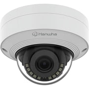 Hanwha QNV-C9011R Q-Series 4K 8MP Vandal Dome POE IP Camera Outdoor, NDAA Compliant, 3mm Fixed Lens 108  Wide View Angle, AI Detection, White, Compatible with Hanwha Wisenet Security IP Camera System