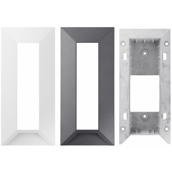 Hanwha Techwin Mounting Box for Intercom, White, Dark Gray