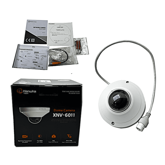 Hanwha Vision XNV-6011 2.8mm 2MP PoE Network Dome Camera