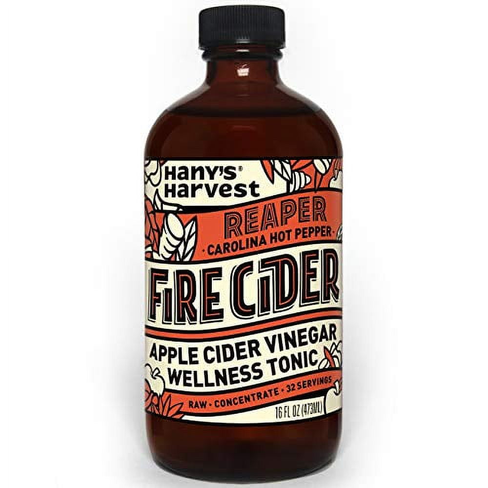 Hany's All Natural Carolina Reaper Fire Cider Tonic with Raw Unfiltered