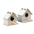 Hanyhaptbird Feederswood Bird Houses for Outside with Pole Wooden Bird