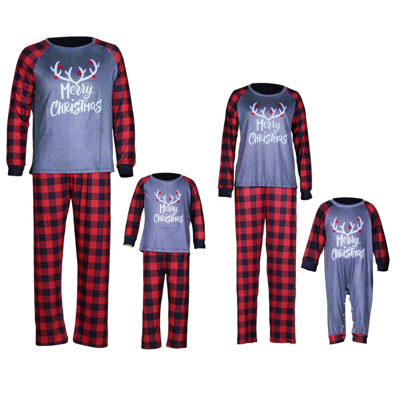 Hanzidakd 2024 Family Matching Pajamas Christmas Pajamas Sets Holiday ...