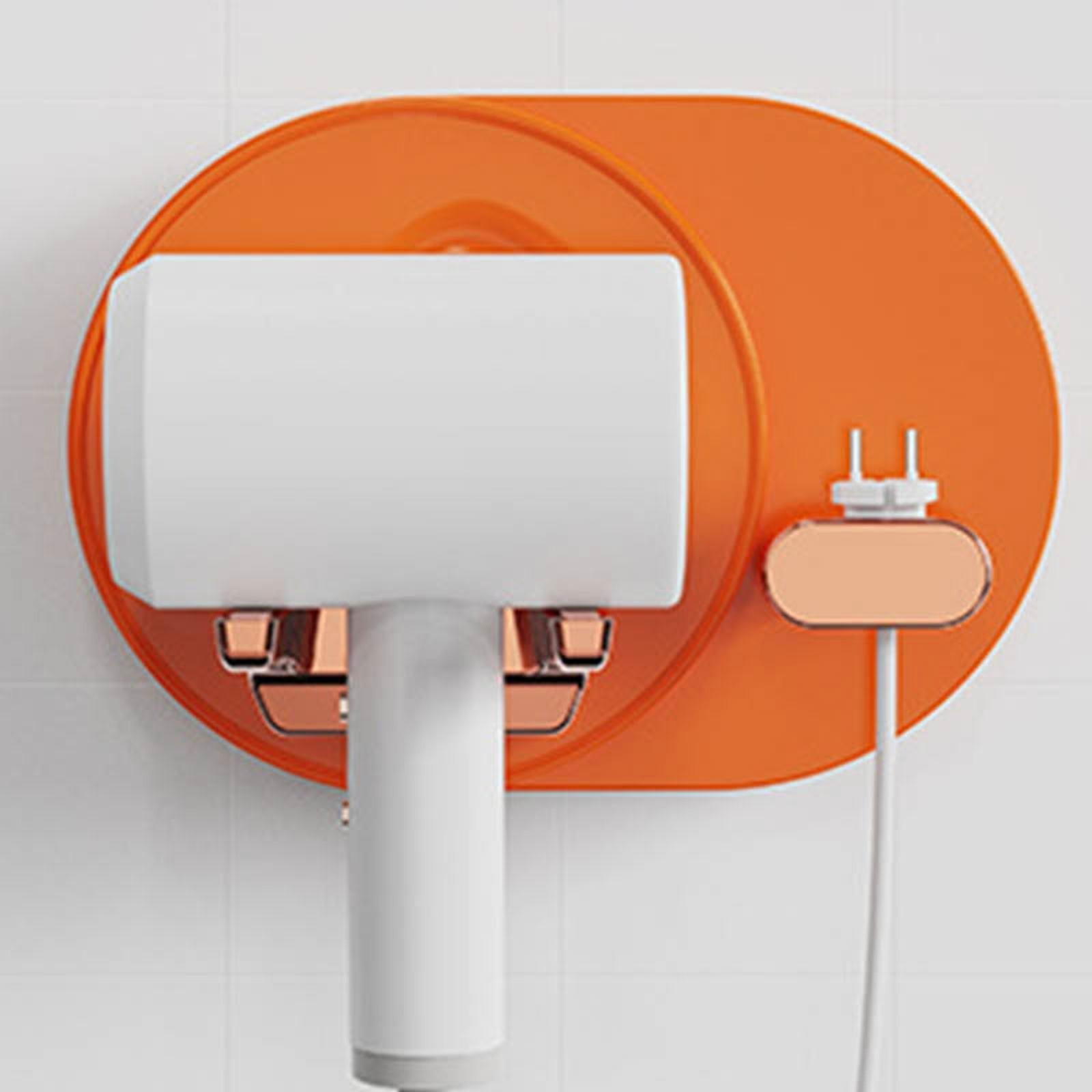 Hanzidakd Bathroom Products Hair Dryer Holder Wall Mounted Self Adhesive Hair Blow Dryer Rack