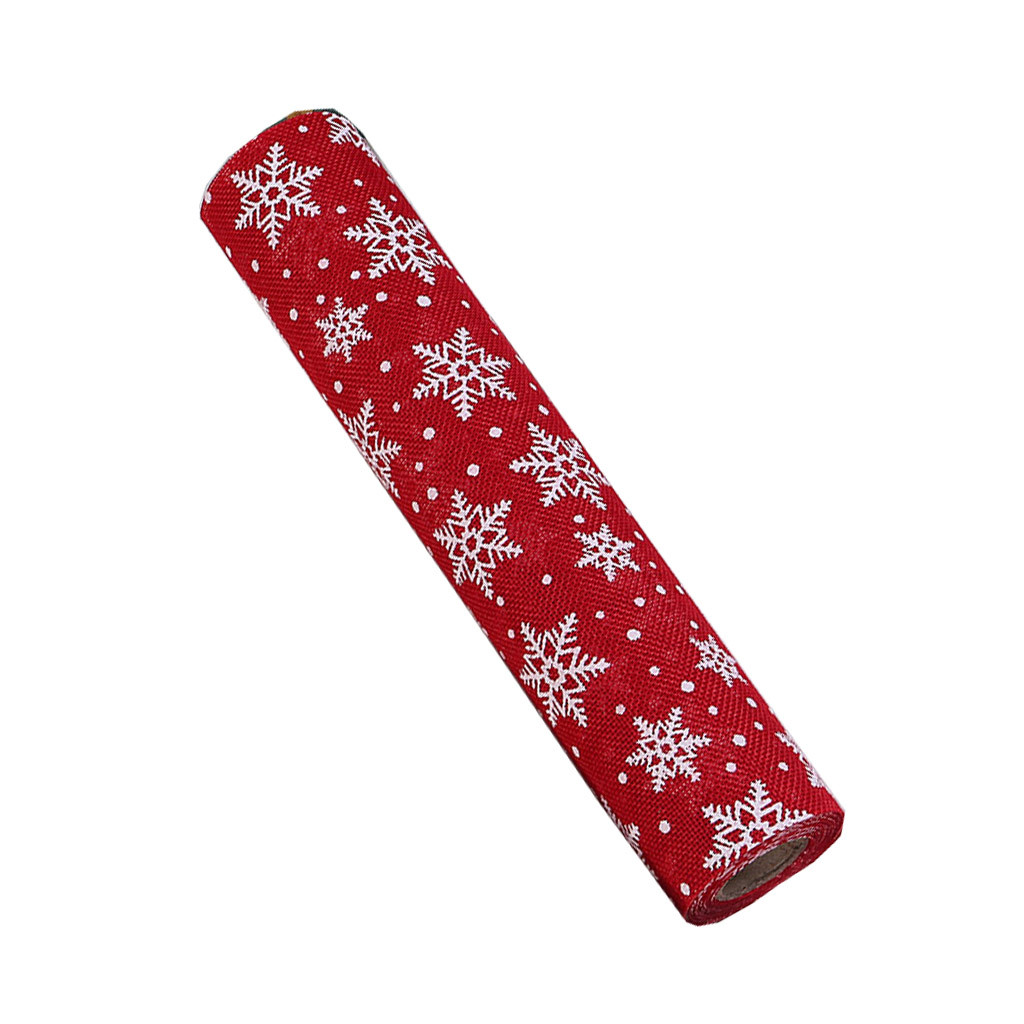 Hanzidakd Christmas Decorations Table Runner Merry Christmas Red Snowflake Snowman Long Table