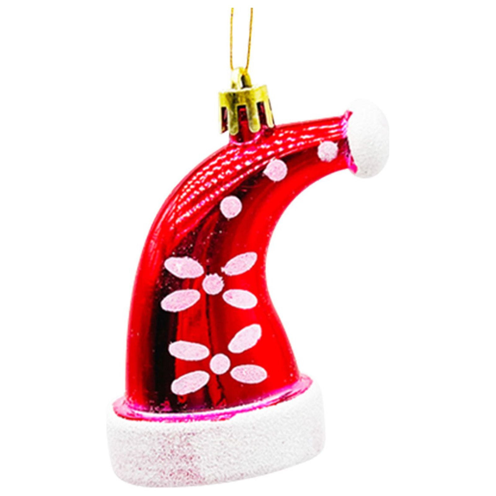 Hanzidakd Christmas Ornament Pendant Christmas Crutches Candy Lollipops Elderly Boots Gloves