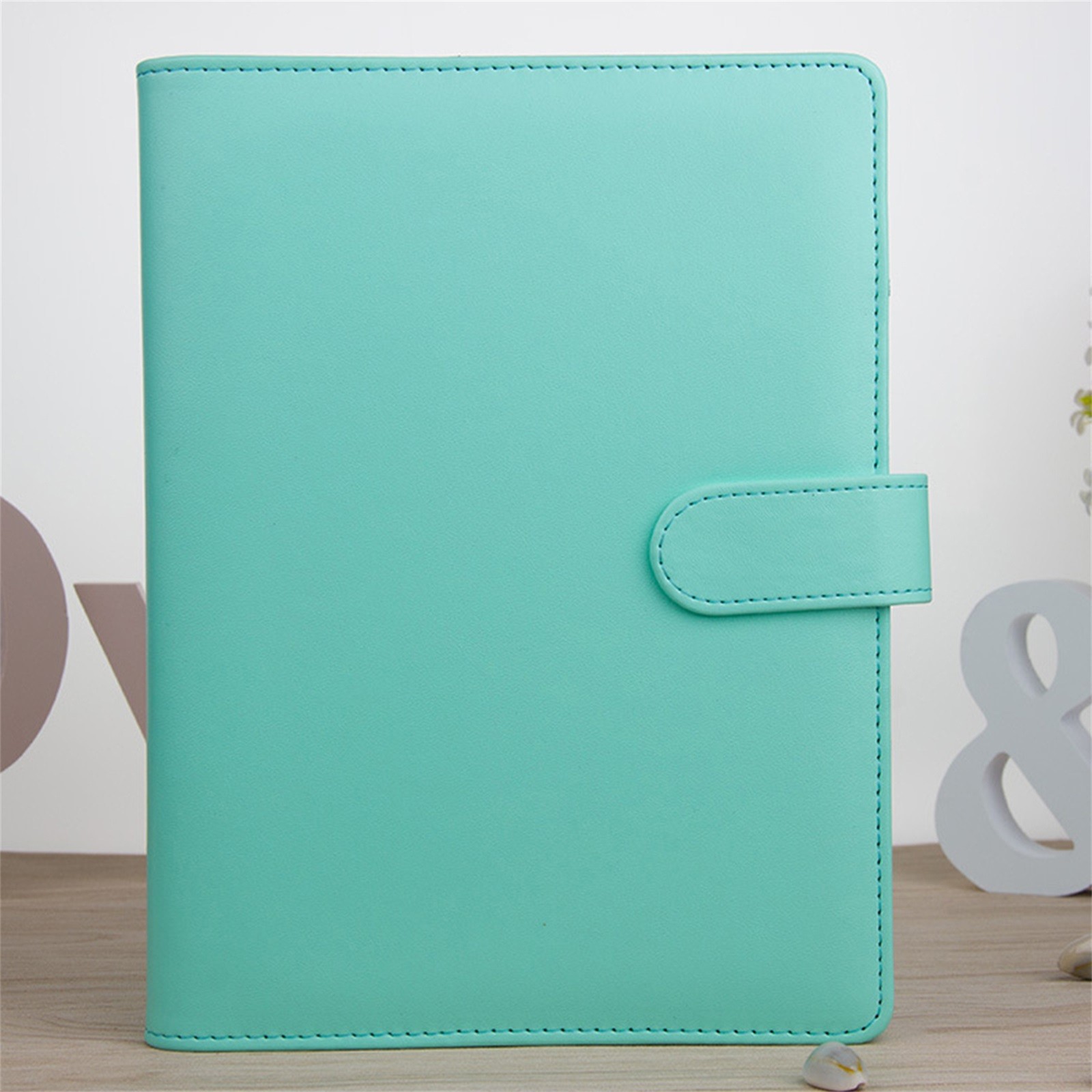 Hanzidakd Notebook A5 Synthetic Leather Notebook Refillable 6 Ring