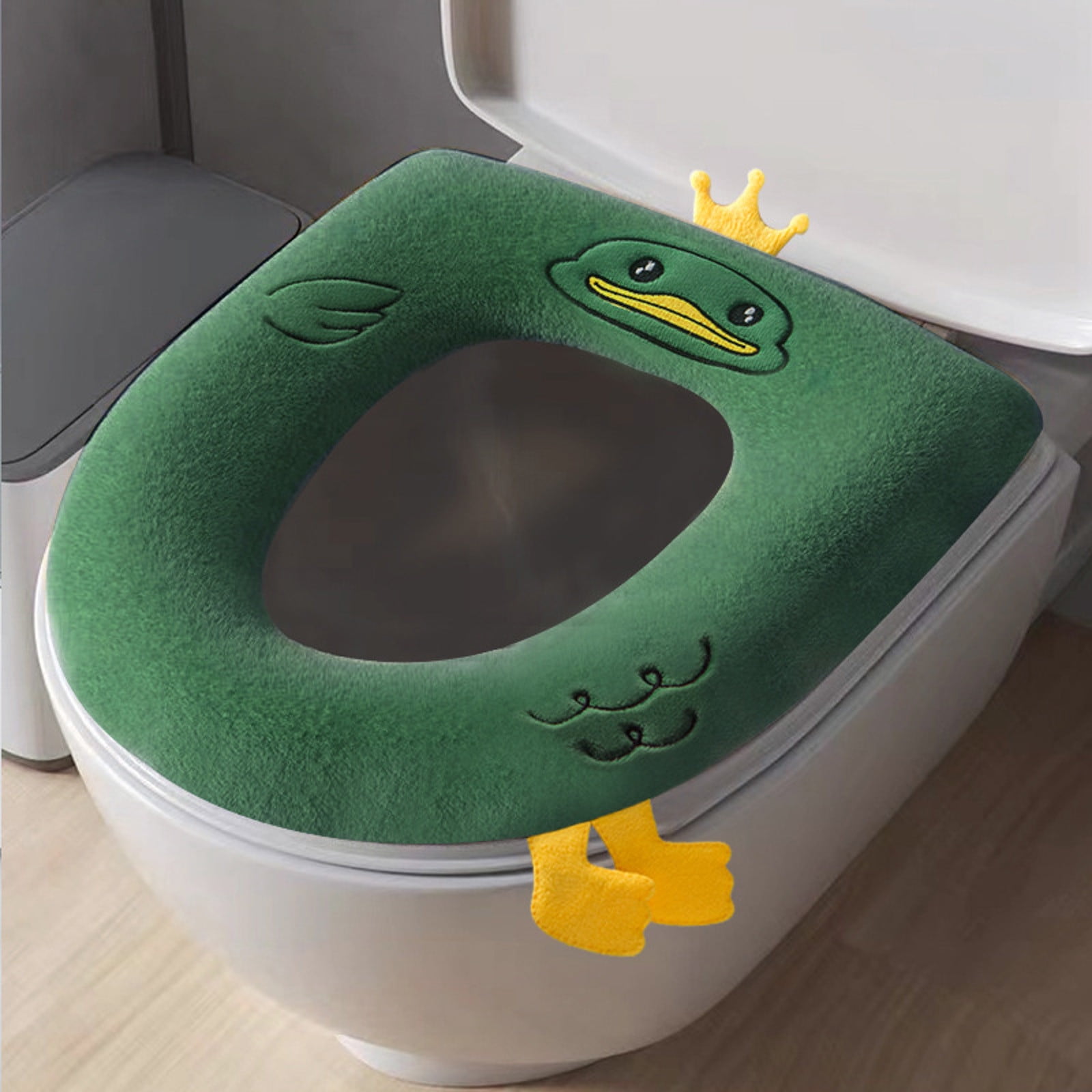 Hanzidakd Toilet Mat Thicker Bathroom Toilet Seat Cover Pads Soft