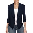 thumbnail image 1 of Hanzidakd Women's Button Down Cardigan Fall And Winter Long Sleeve V-Neck Polyester Plus Size Fashion Button Down Cardigan Blue M, 1 of 3