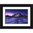 thumbnail image 1 of Hao, Damon 32x22 Black Ornate Wood Framed with Double Matting Museum Art Print Titled - Blues Of Bogda Mountain, 1 of 4