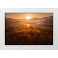 thumbnail image 1 of Hao, Damon 32x23 White Modern Wood Framed Museum Art Print Titled - Red forest, 1 of 4