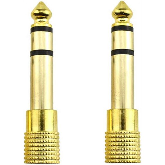 Hao Pro Gold Plated Female Stereo Headphone Adapter 6.35mm 1/4inch Male