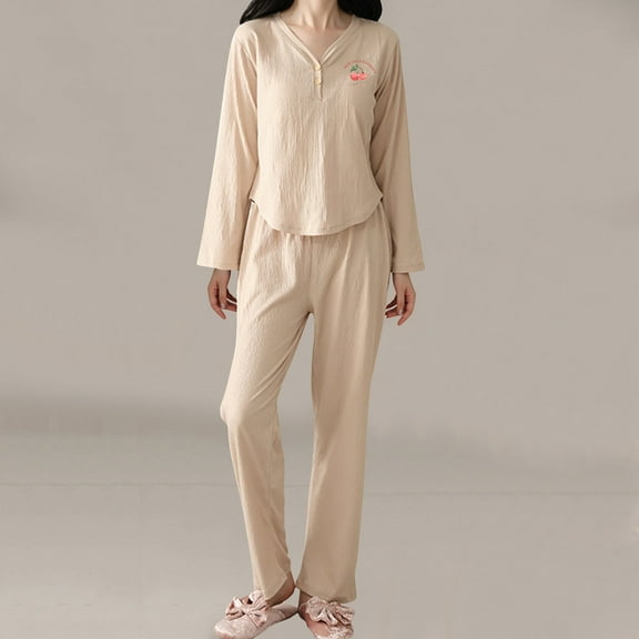 HaoXianJian 2 Pack Womens Pajama s Long Sleeve with Long Pajama Pant V-neck Soft Sleepwear Printed Pjs Loungewear s Plus Size 3X 4X