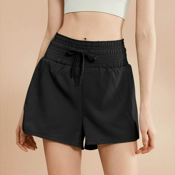 HaoXianJian 2 in 1 High Waisted Workout Shorts for Women Gym Workout Yoga Running Biker Tennis Skirts Clothes Summer