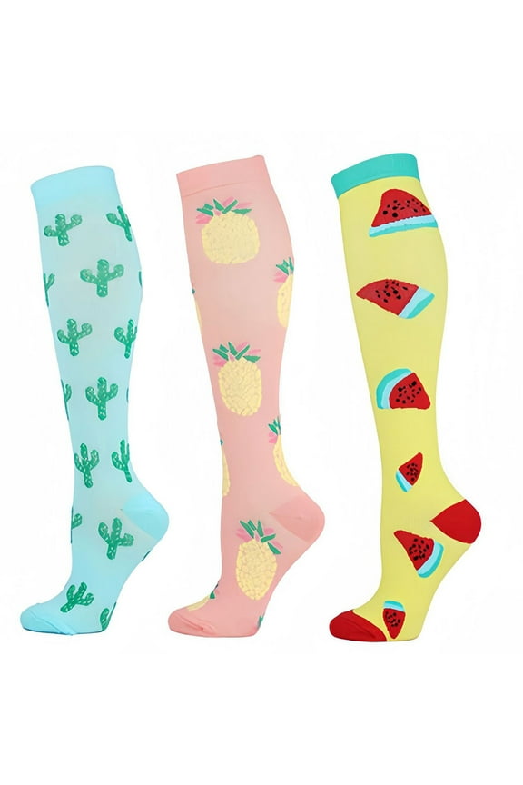 3PC Over Knee High Socks for Women,Compression Athletic Socks Soft Seam Long Dress Sock Thigh Tigh Boot Stockings Leg Warmers Gifts for Women