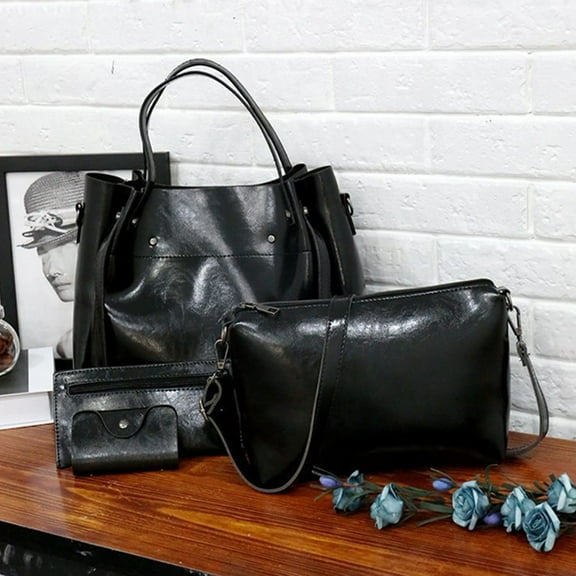 HaoXianJian 4pcs Womens Bags Handbags Wallet Tote Bag Shoulder Bag Tops Handles Satchel Purse