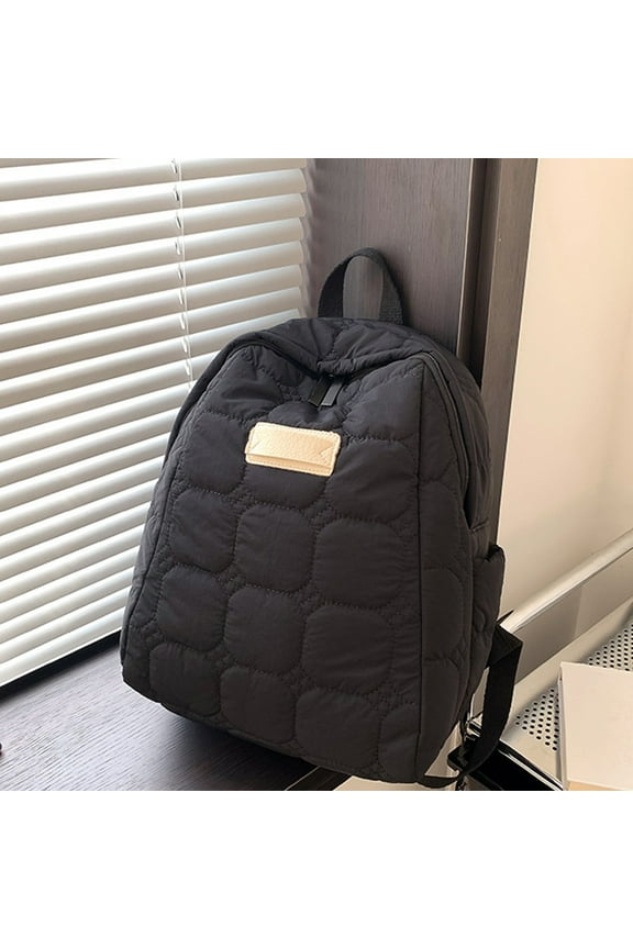 Backpack for Women Padded Tote Quilted Puffer Tote Bag Winter Down Cotton Soft Large Shoulder Backpack