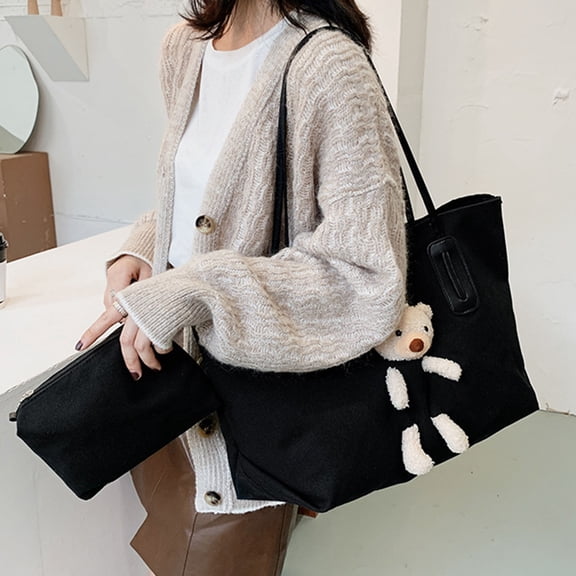 HaoXianJian Bags for Women Tote bag Cute Bear Shoulder Large Underarm bag Travel Work Handbag