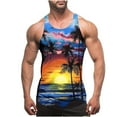 thumbnail image 1 of HaoXianJian Hawaiian Print Mens Sleeveless Tank Tops Workout Gym Shirts Palm Tree Vintage Style Beach Graphic T-Shirt Workout Tank Top Undershirts Plus Size S-4X, 1 of 4