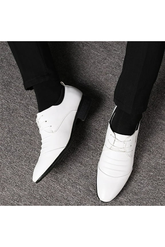 Leather Dress Shoes for Men Loafers Boats Dress Driving Classic Wingtip Oxfords for Men Wide Summer Breathable Fashion Walking Work Office Business Male