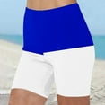 thumbnail image 1 of HaoXianJian Long Swim Board Shorts Colour Blocking High Waisted Quickly Dry Beach Swimming Shorts for Women Summer Shorts, 1 of 5