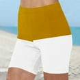 thumbnail image 1 of HaoXianJian Long Swim Board Shorts Colour Blocking High Waisted Quickly Dry Beach Swimming Shorts for Women Summer Shorts, 1 of 5
