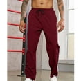 thumbnail image 1 of HaoXianJian Men's Athletic Pants Elastic Waiste Drawstring Pants Relaxed Fitted Casual Pants Breathable Running Workout Gym Pants with Pockets Big & Tall Size, 1 of 6