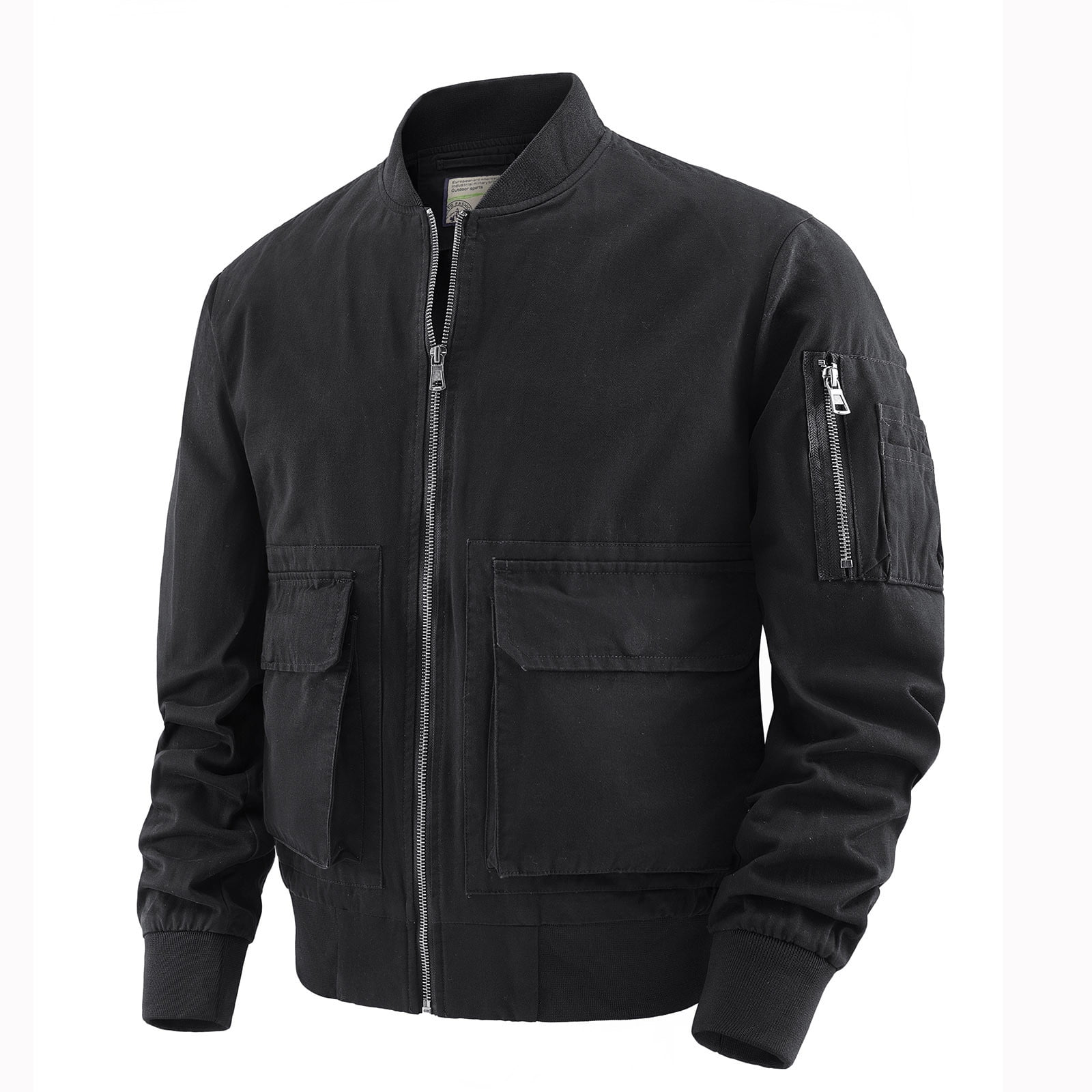 【Anyone more】Joa Windbreaker Collar Jacket HaoXianJian Men's Mid-weight Jackets Full Zip Up Light Coat