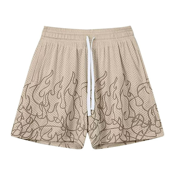 HaoXianJian Men's Shorts Hawaiian Summer Beach Short Casual Lightweight Swim Trunks Drawstring Quickly Dry Holiday Tropical Shorts with Pockets 3X 4X 5X