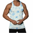 thumbnail image 1 of HaoXianJian Men's Striped Tank Top Sleeveless Workout T Shirt Casual Vests Crew Neck Muscle Undershirt Gym Fitness Tee, 1 of 5