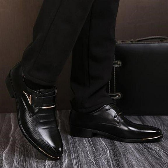 HaoXianJian Mens Casual Shoes for Men's Leather Loafers Boats Dress Driving Men Big Size Wide Summer Breathable Fashion Walking Work Office Business Male Modern Leather Shoes for Men