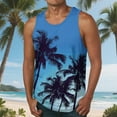 thumbnail image 1 of HaoXianJian Mens Graphic Tank Tops Sleeveless Muscle Shirts Beach Hawaiian Coconuts Tree Patriotics Tank Tops Summer Mens Spaghetti Strap Tank Top Crew- Neck Going Out Tops Plus Size S-4X, 1 of 5