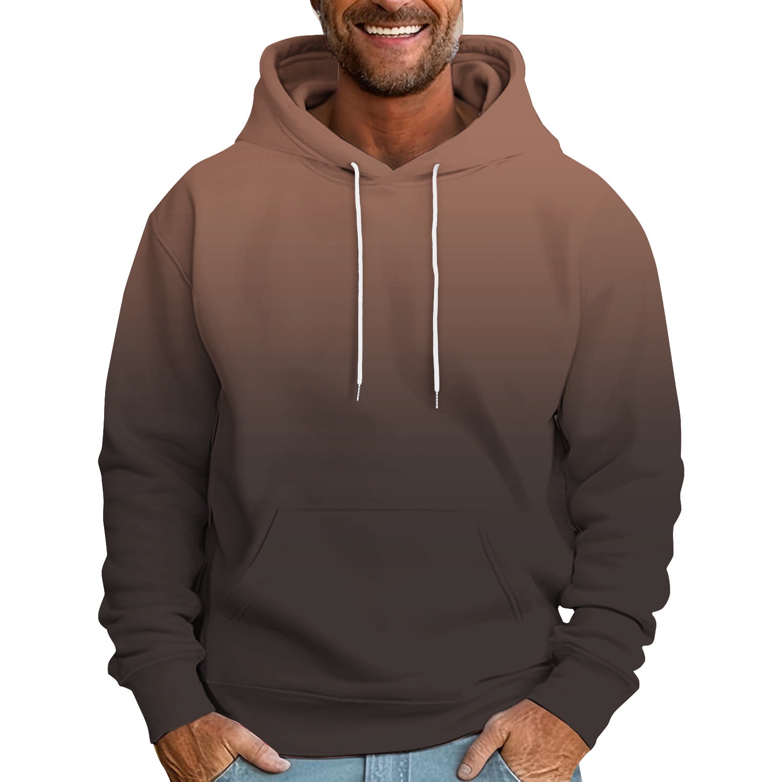 Men's Gradient Long Sleeve Hoodie